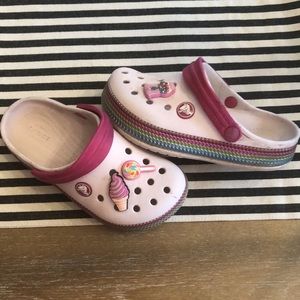 CROCS with charms